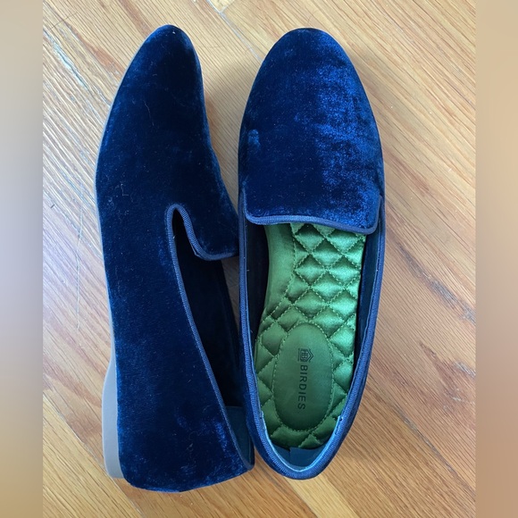 Birdies The Starling in Navy Blue Velvet - Picture 3 of 5